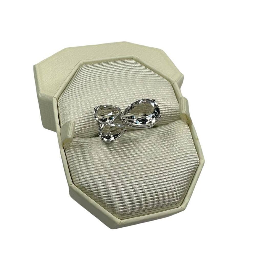 Swarovski Millenia ring Pear cut, White, Rhodium plated Size 9 / EUR 60